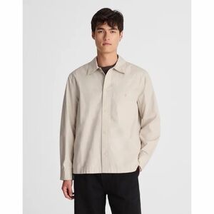 NWT! Madewell - Men’s Cotton Poplin Overshirt - Form Grey - Size XS